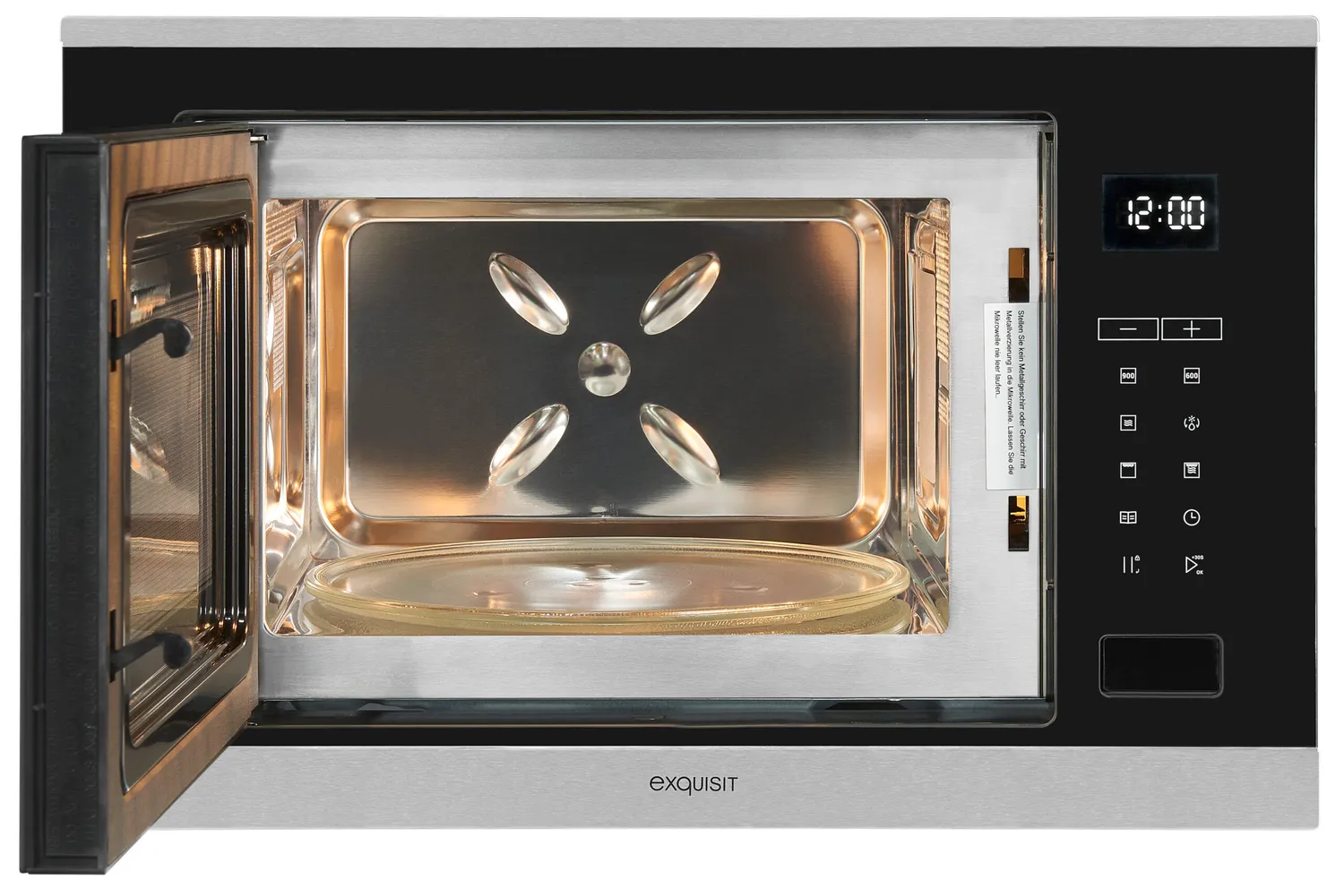 EXQUISIT EMW25-G-020 micro-ondes encastrable inox
