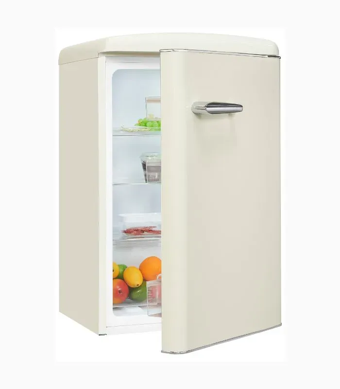 EXQUISIT RKS120-V-H-160E réfrigérateur rétro blanc magnolia