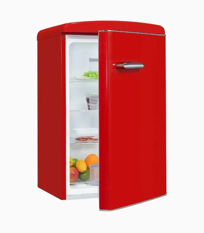EXQUISIT RKS120-V-H-160C réfrigérateur rétro rouge