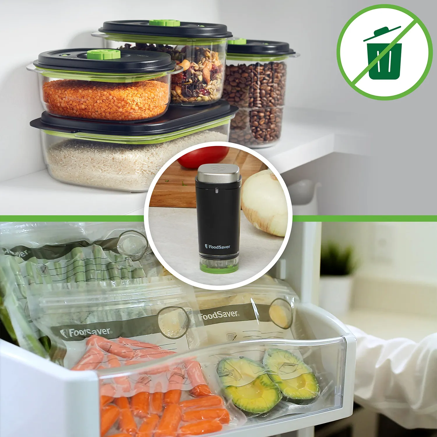 FoodSaver VS1199X machine sous vide portative sans fil avec accessoires