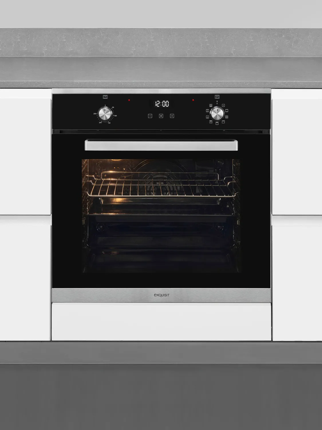 EXQUISIT EBE76-9-H-020 four encastrable inox