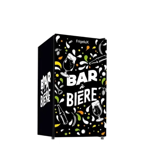 FRIGELUX BAB89NEG mini-bar 88 L porte vitrée sérigraphiée
