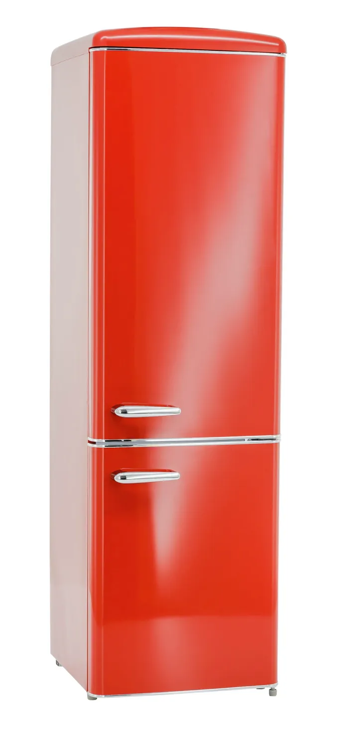 EXQUISIT RKGC250-70-H-160E réfrigérateur rétro rouge