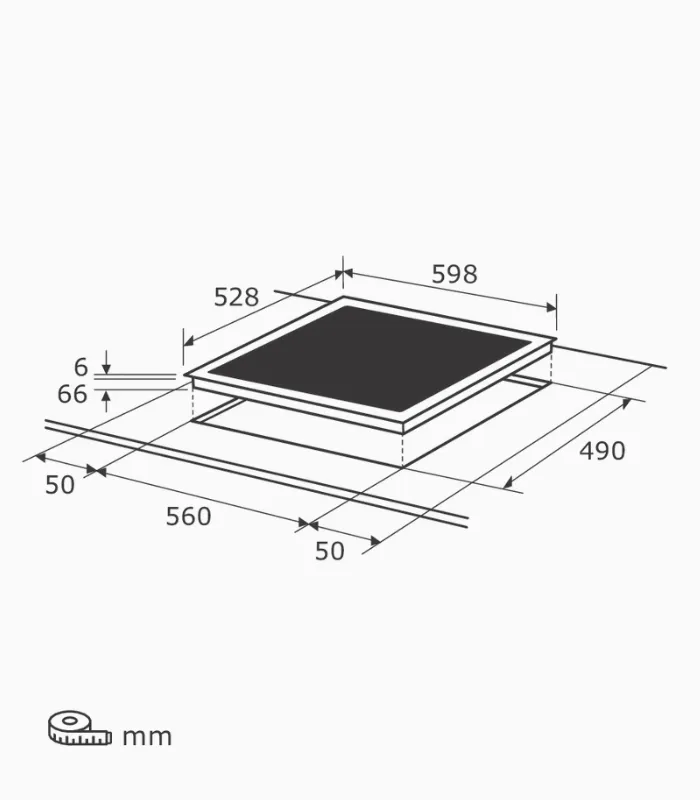 EXQUISIT EKC600-RKBZ-420Care plaque de cuisson