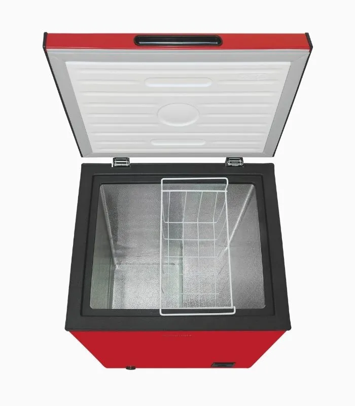 Exquisit GT100-050E congélateur coffre rouge