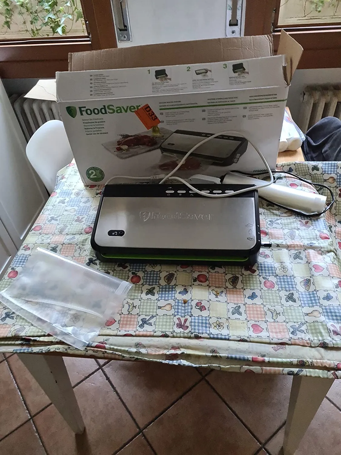FoodSaver FFS005X machine sous vide avec cutter et rouleau 28 cm
