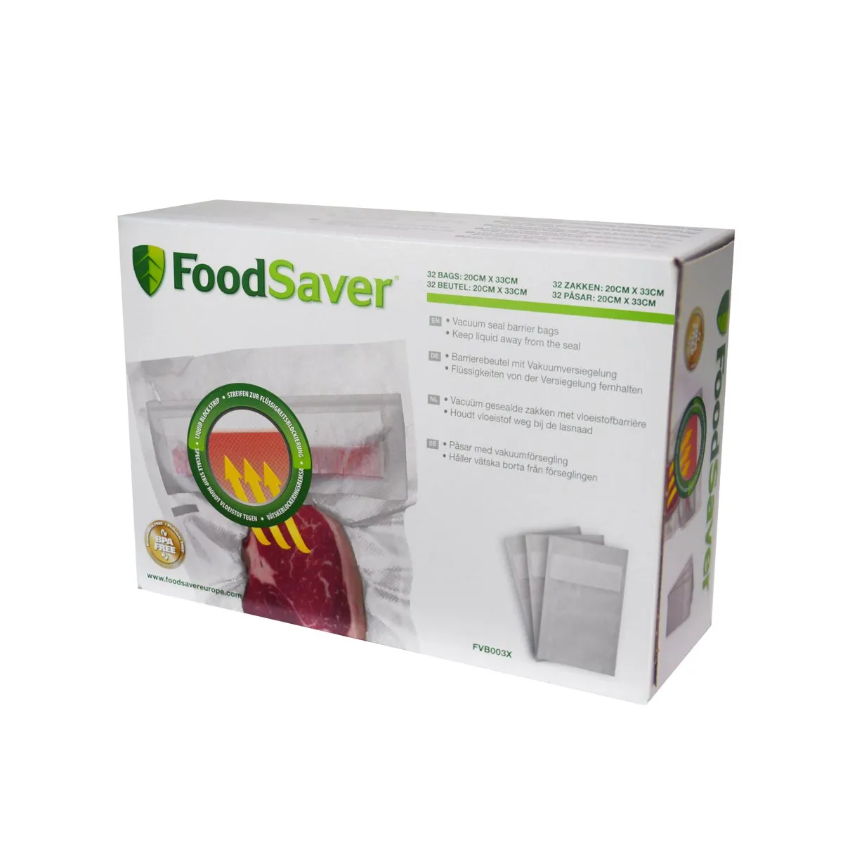 FOOD SAVER FSR2002I rouleaux de sacs sous vide 20 cm, 2 pièces