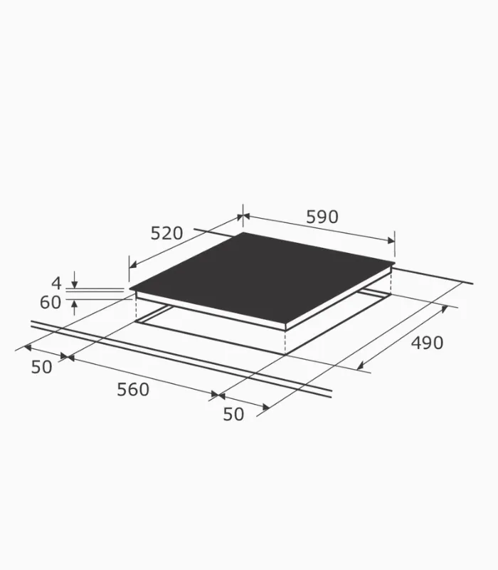 EXQUISIT EKC600-490 plaque de cuisson