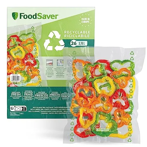FoodSaver sacs sous vide 26 sacs 3,78 L réutilisables 28 × 35 cm