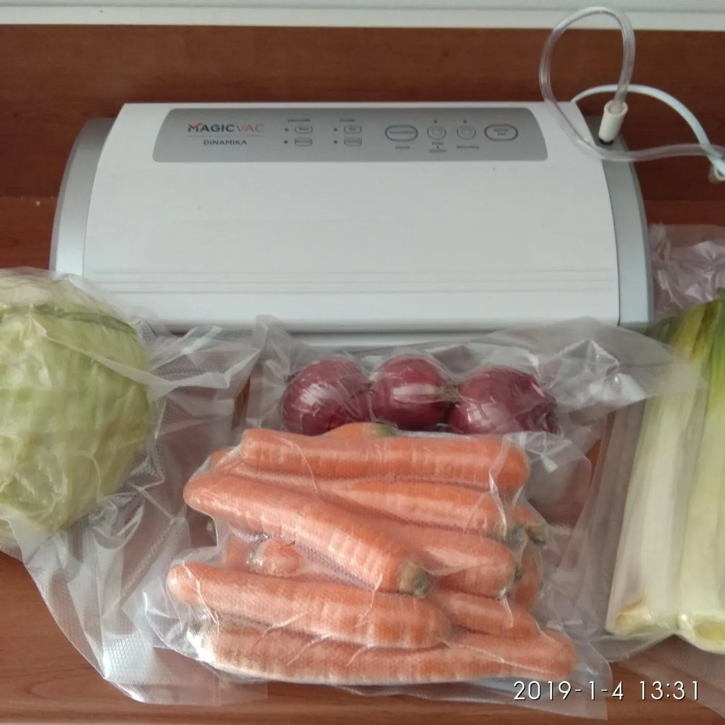Magic Vac Dinamika machine sous vide alimentaire argent blanc