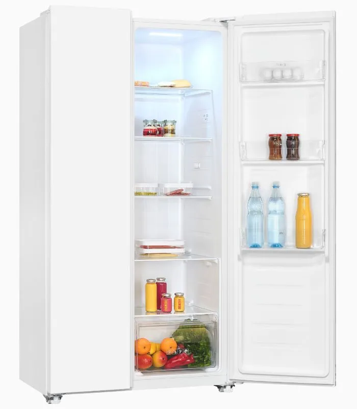 EXQUISIT SBS546-040E réfrigérateur américain blanc