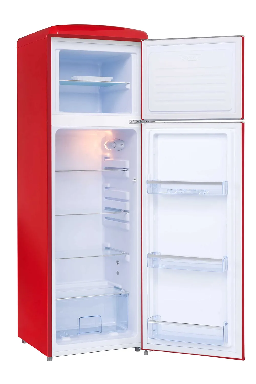 FRIGELUX RFDP246RRA++ réfrigérateur double porte rouge 245 L vintage