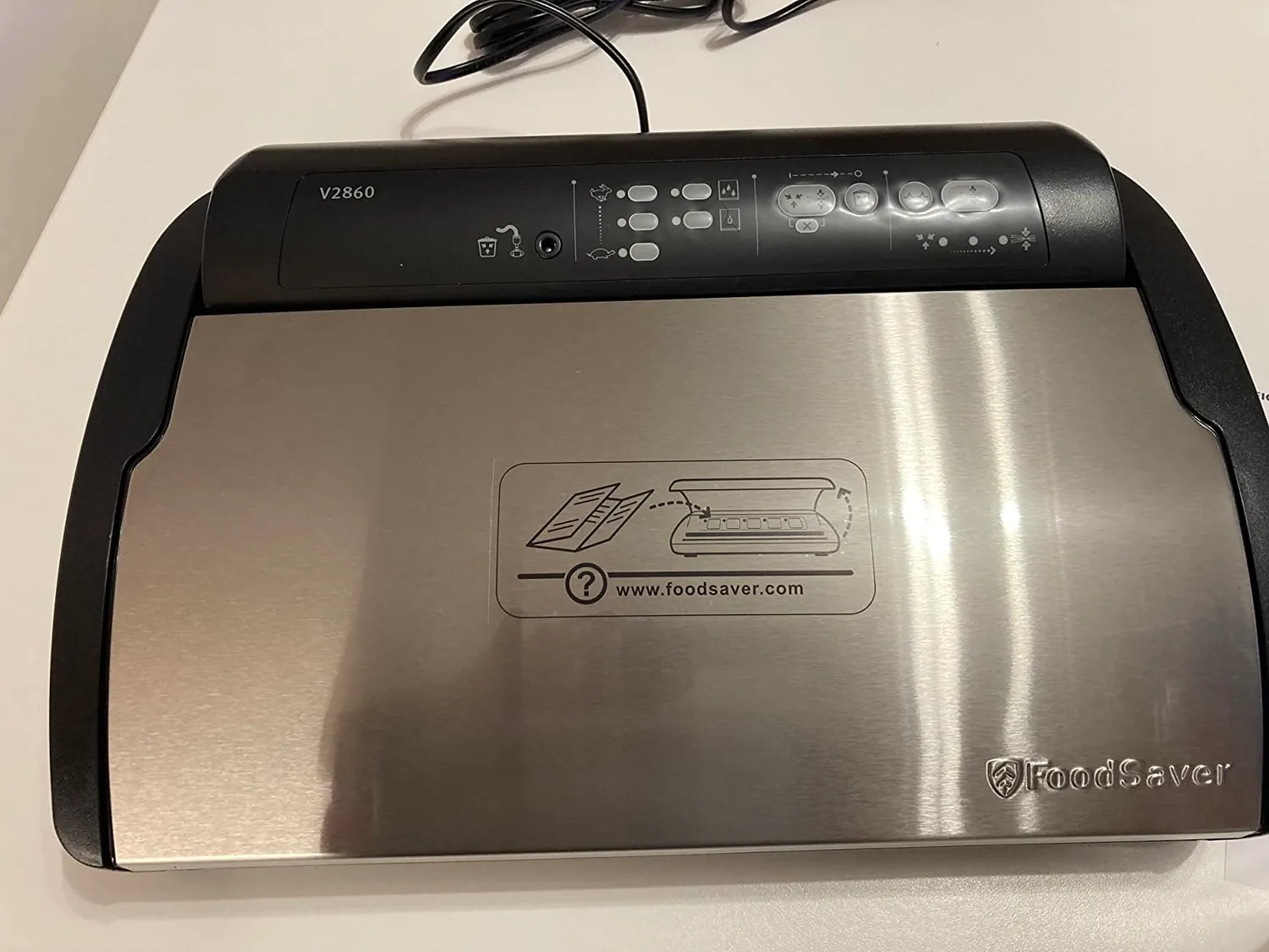 FoodSaver V2860-I machine sous vide avec sacs, argent et noir