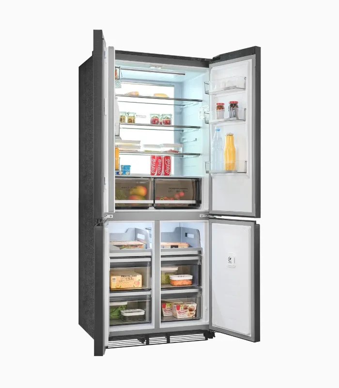 EXQUISIT EMD470-170-200E réfrigérateur américain inoxlook