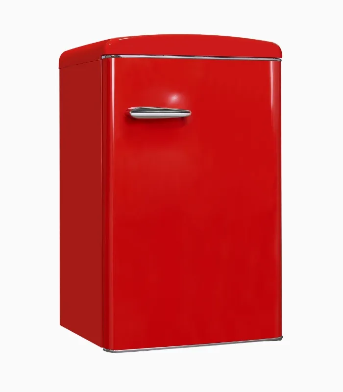 EXQUISIT RKS120-V-H-160C réfrigérateur rétro rouge