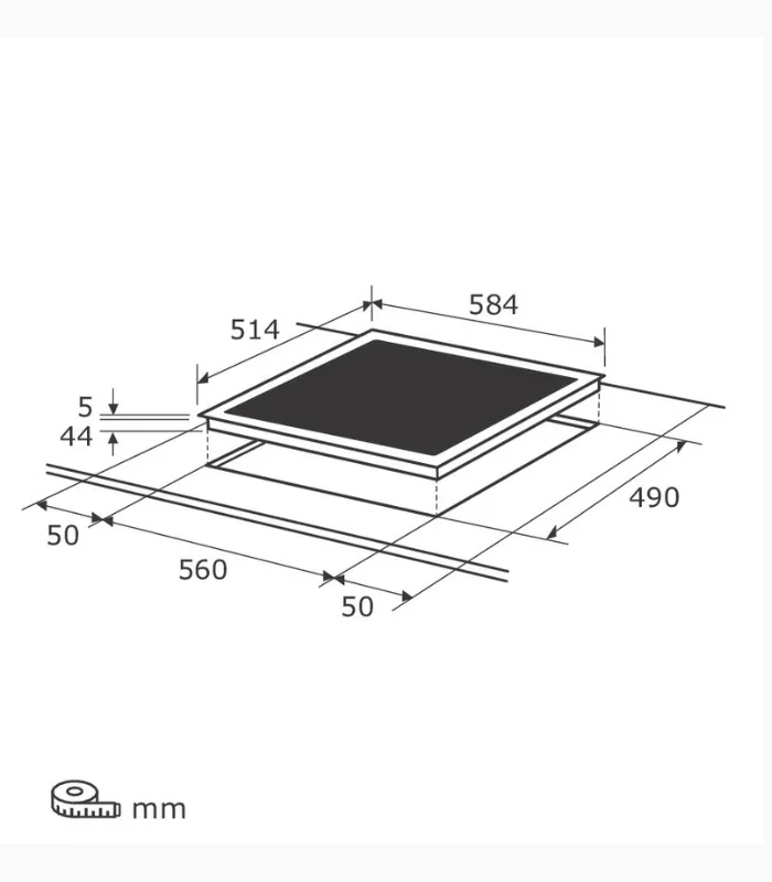 EXQUISIT EKC601-Rsw-020 table de cuisson