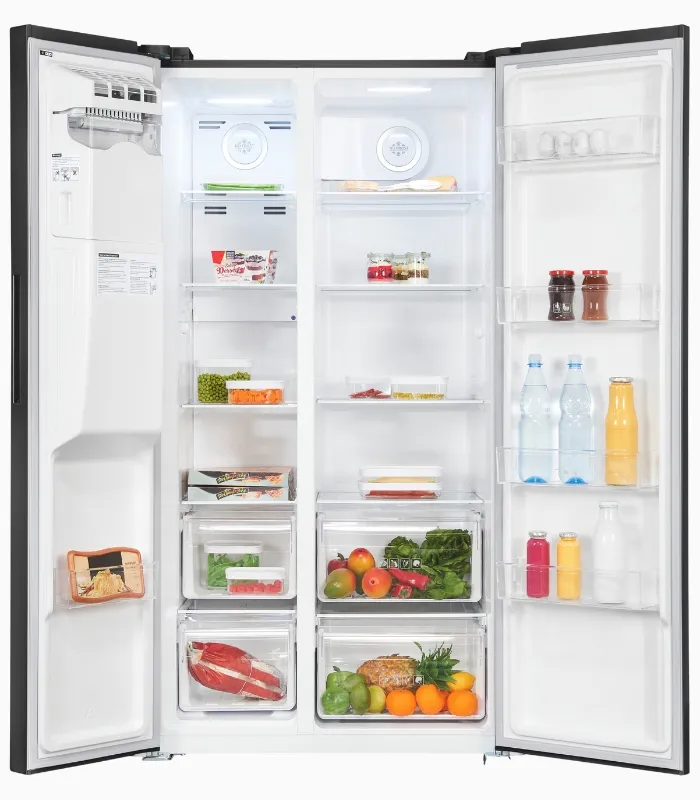EXQUISIT SBS5520-CF-040E réfrigérateur américain aspect inox