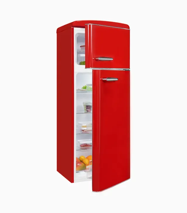 EXQUISIT RKGC270-45-H-160E réfrigérateur rétro rouge
