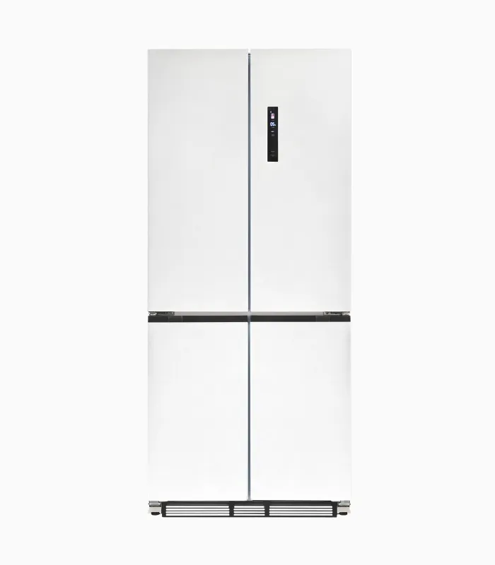 EXQUISIT EMD470-170-200E réfrigérateur américain inoxlook blanc