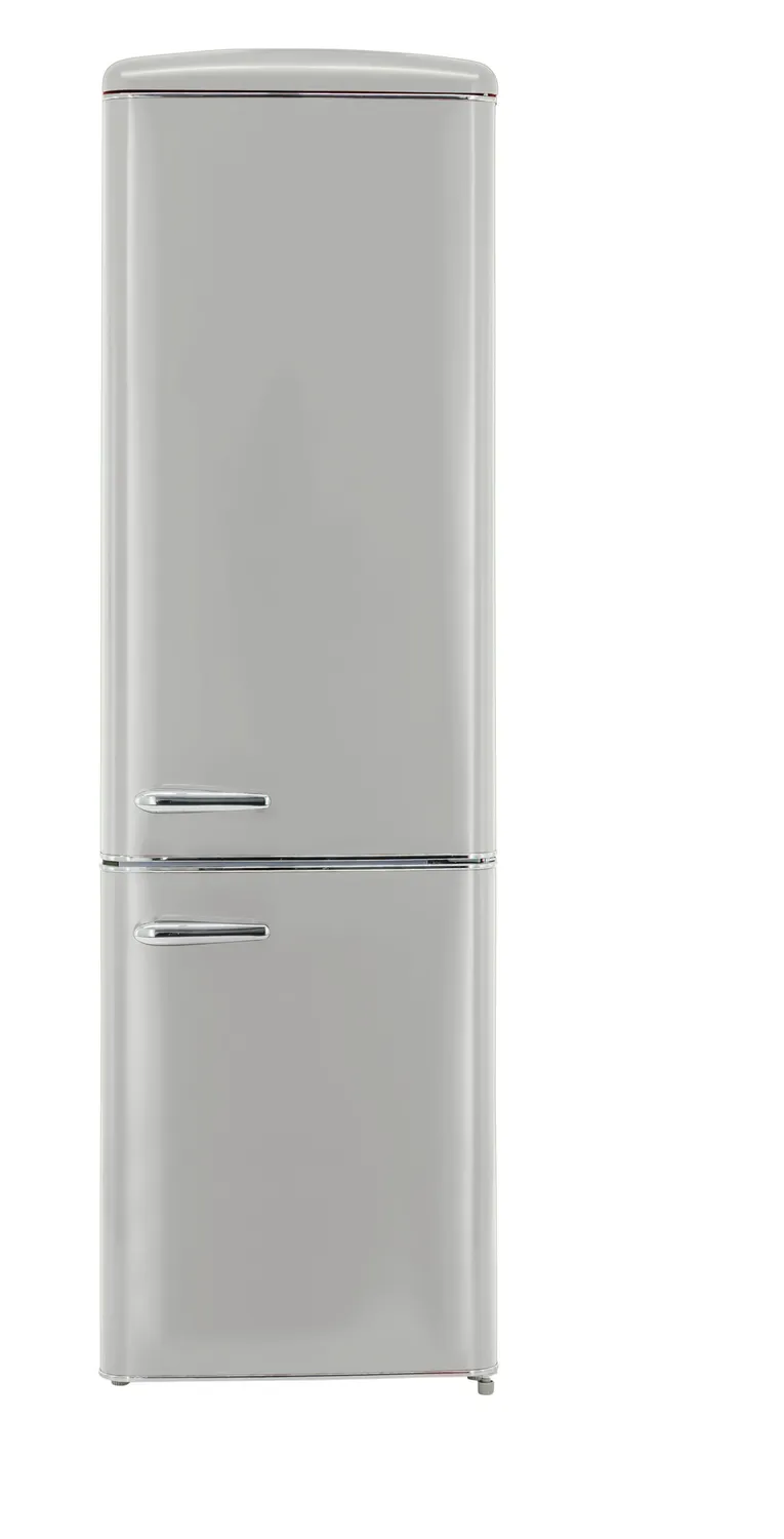 EXQUISIT RKGC250-70-H-160E réfrigérateur rétro gris