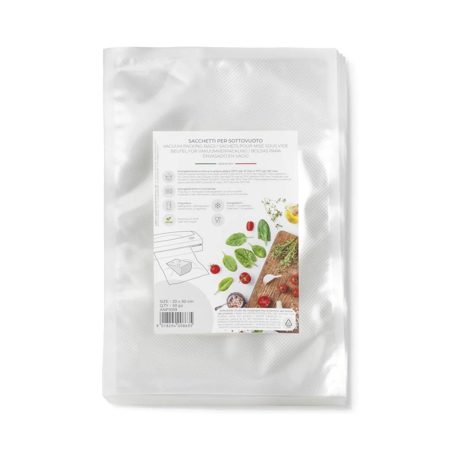 Magic Vac sacs sous vide 30 × 40 cm, lot de 50, sans BPA