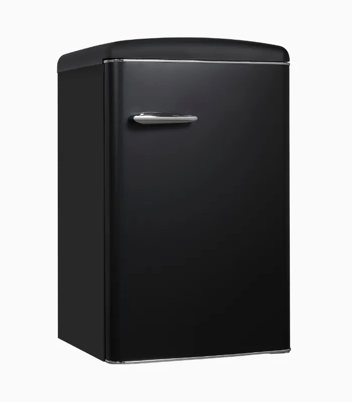 EXQUISIT RKS120-V-H-160C réfrigérateur rétro noir mat