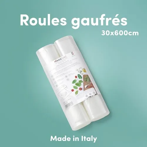 Magic Vac rouleaux sous vide 30 × 600 cm, lot de 2, sans BPA