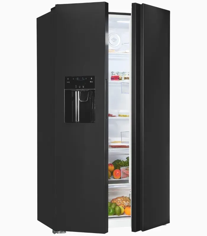 EXQUISIT SBS5520-CF-040E réfrigérateur américain aspect inox