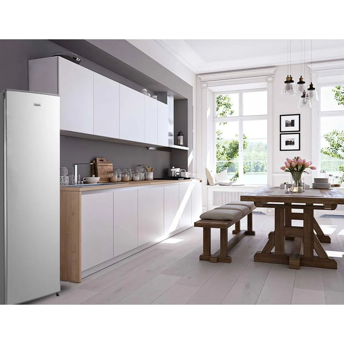 FRIGELUX RA235XE réfrigérateur armoire 230 L look inox