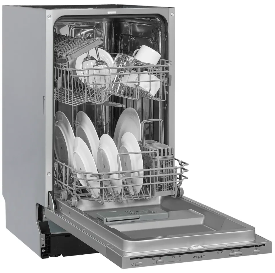 EXQUISIT EGSP1009-E-030E lave-vaisselle encastrable argent