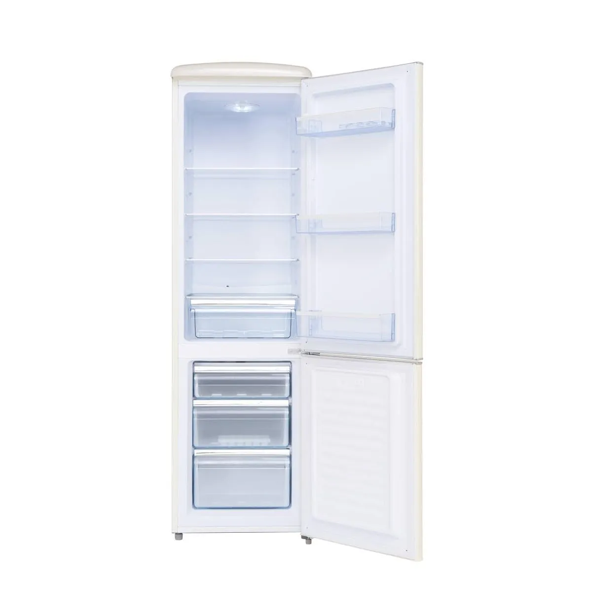 FRIGELUX CB255RCD réfrigérateur combiné rétro 244 L crème