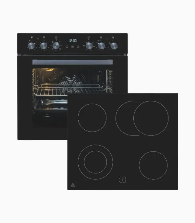 EXQUISIT EHE258-UBZ-020 cuisinière encastrable noire