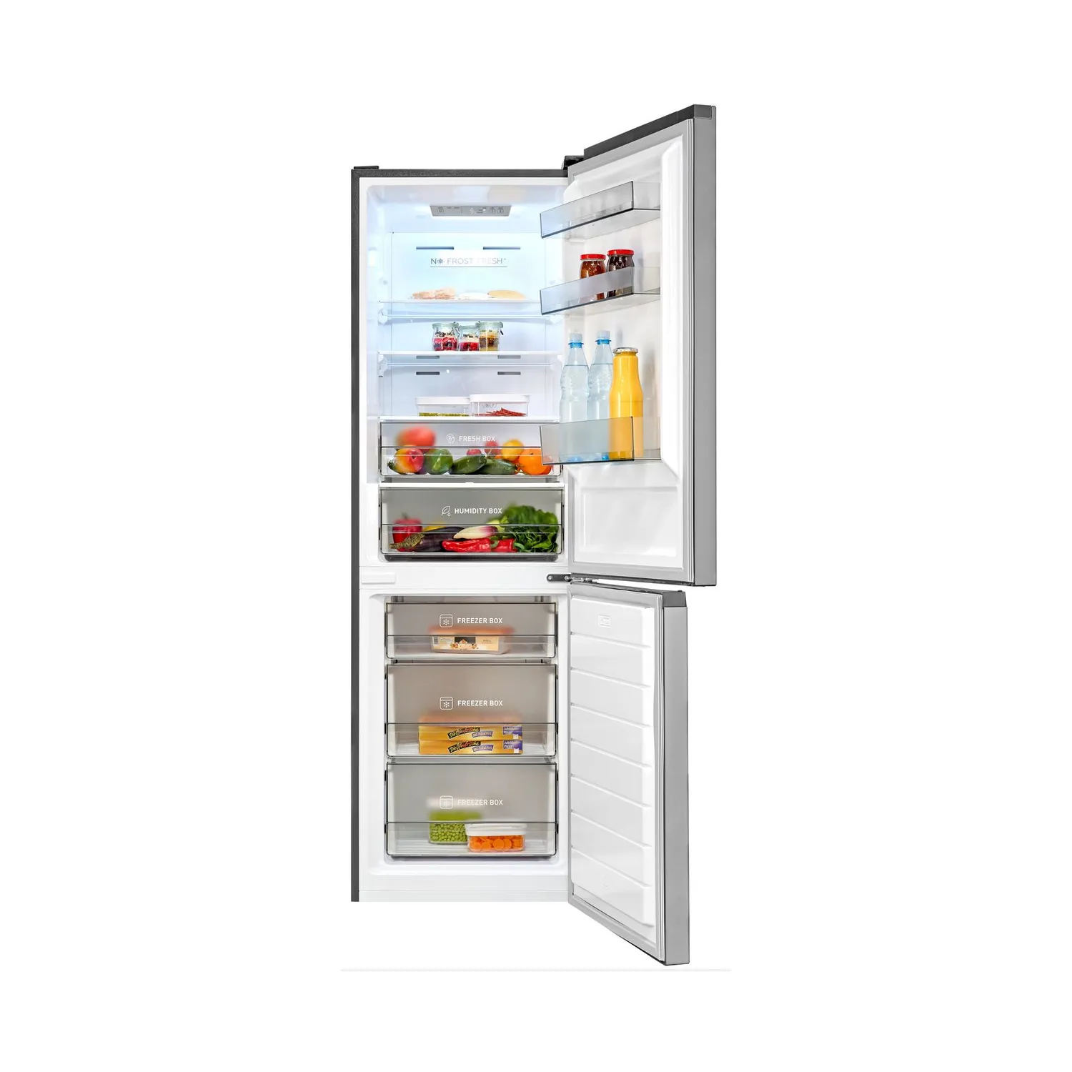 EXQUISIT KGC340-115-NF-040C combiné réfrigérateur-congélateur inoxlook