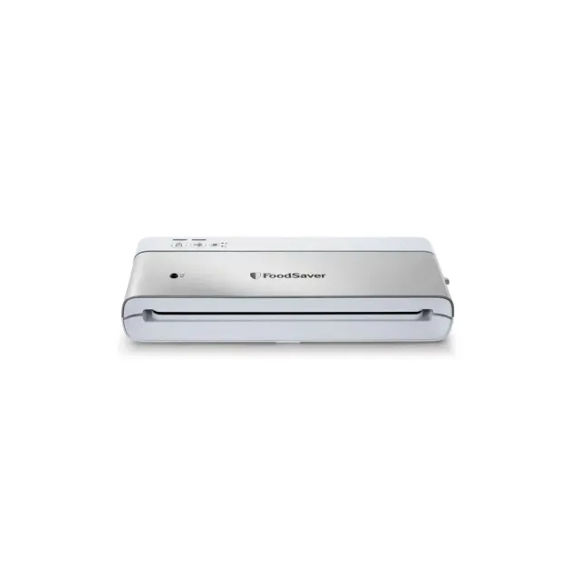 FoodSaver VS0100X machine sous vide compacte argent blanc avec accessoire portatif