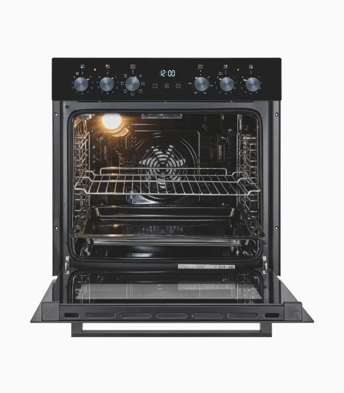 EXQUISIT EHE5258-UBZ-020 ensemble cuisinière encastrable noir
