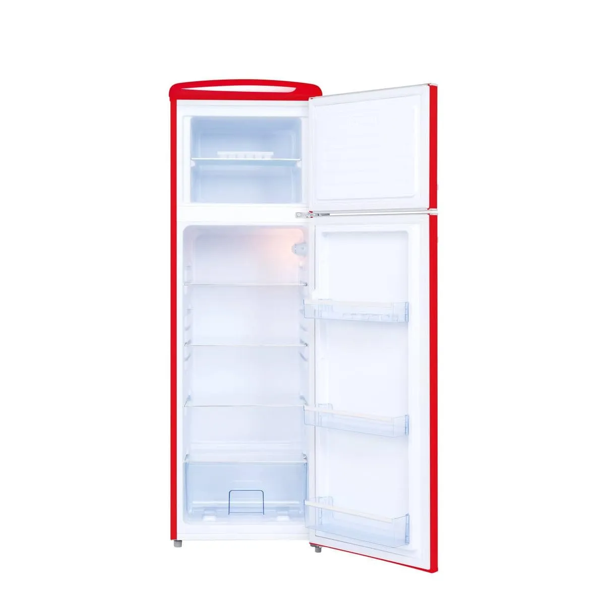 FRIGELUX RFDP246RRA++ réfrigérateur double porte rouge 245 L vintage